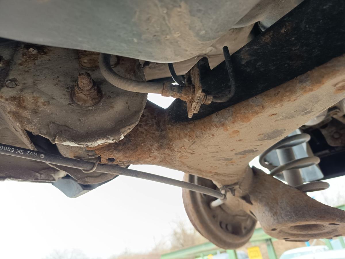 VW Polo 9N3 original Hinterachse Tr&auml;ger trommelgebremst 146tkm Bj 2009