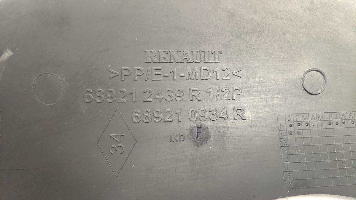 Renault Twizy MA Blende Armaturenbrett links 689210934R