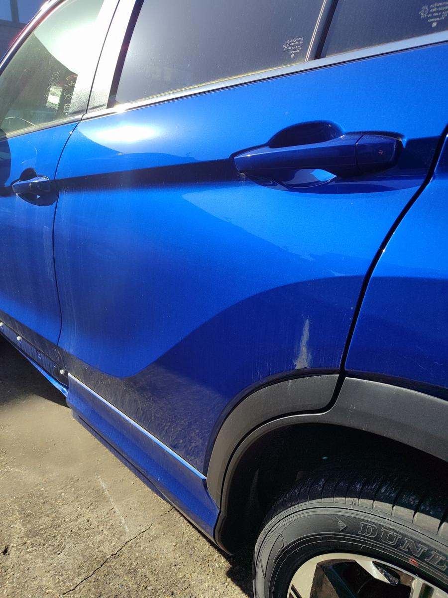 Mitsubishi Eclipse Cross original T&uuml;r links hinten D06B blau T&uuml;rscheibe