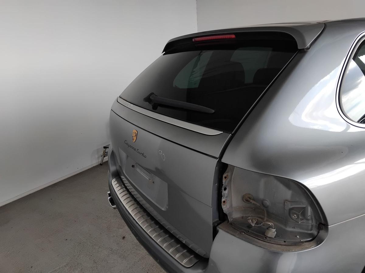 Porsche Cayenne 9PA Turbo Heckklappe LD7Z Titanium inkl. Scheibe dunkel BJ2003