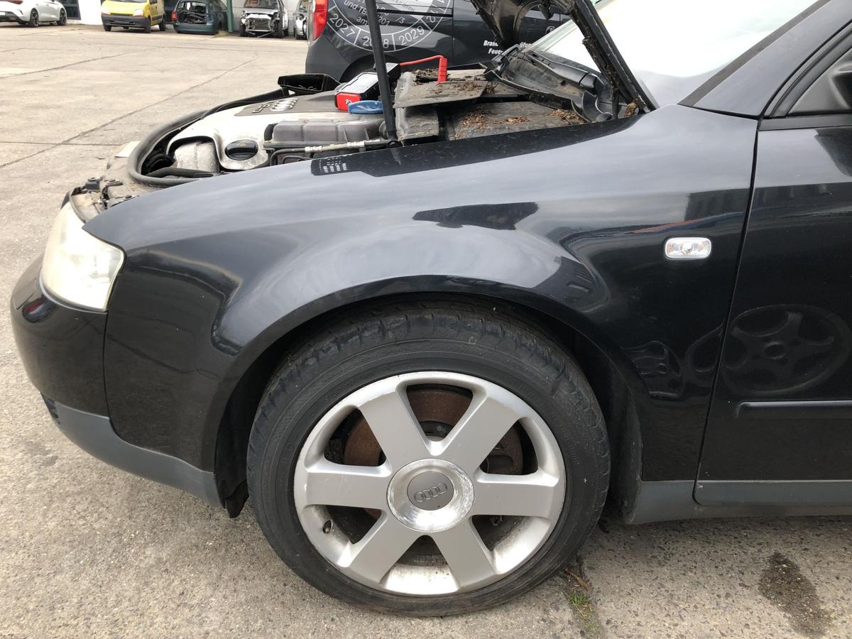 Audi A4 8E B6 Avant Kotfl&uuml;gel vorn links Fahrerseite LZ9W Ebonyschwarz Perl
