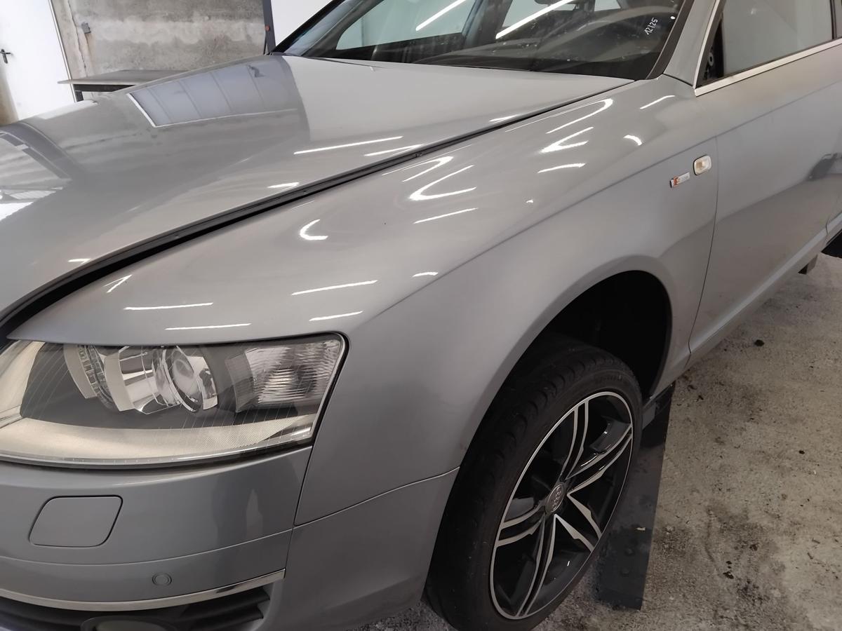 Audi A6 4F original Alu-Kotfl&uuml;gel vorn links LY7H Akoyasilbermetallic BJ2006